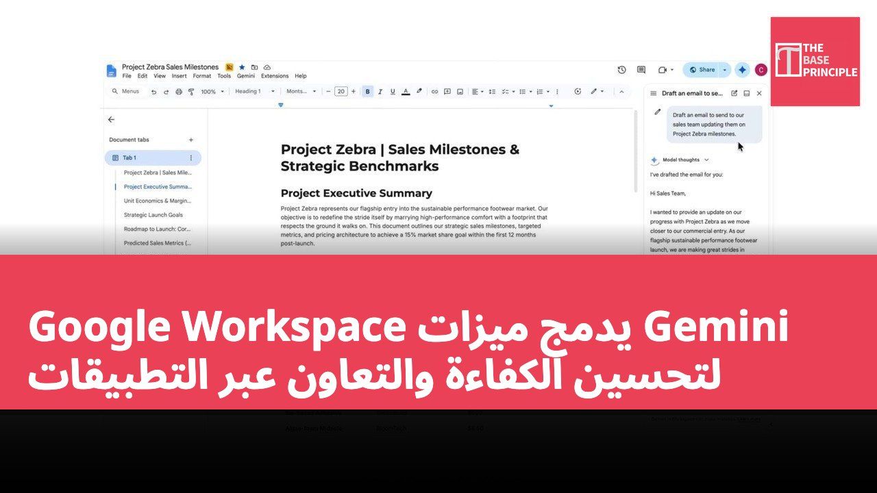 Google Workspace يدمج ميزات Gemini لتحسين الكفاءة والتعاون عبر التطبيقات