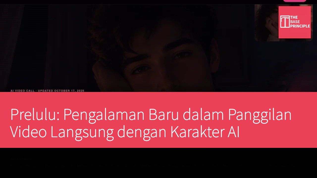 Prelulu: Pengalaman Baru dalam Panggilan Video Langsung dengan Karakter AI