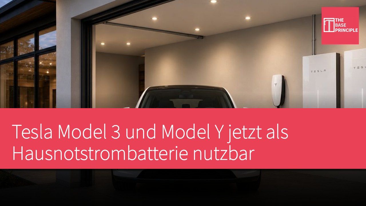 Tesla Model 3 und Model Y jetzt als Hausnotstrombatterie nutzbar