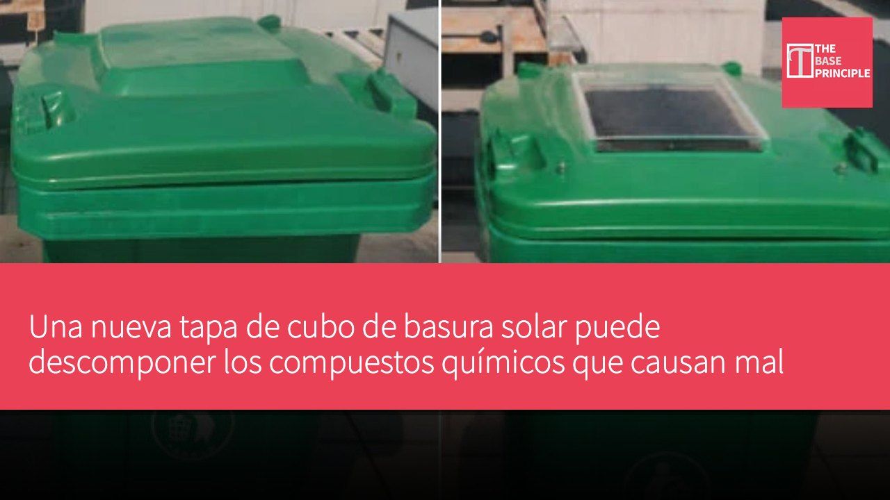 Una nueva tapa de cubo de basura solar puede descomponer los compuestos químicos que causan mal olor.