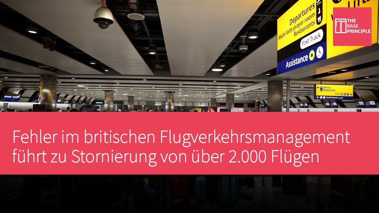 Fehler im britischen Flugverkehrsmanagement führt zu Stornierung von über 2.000 Flügen