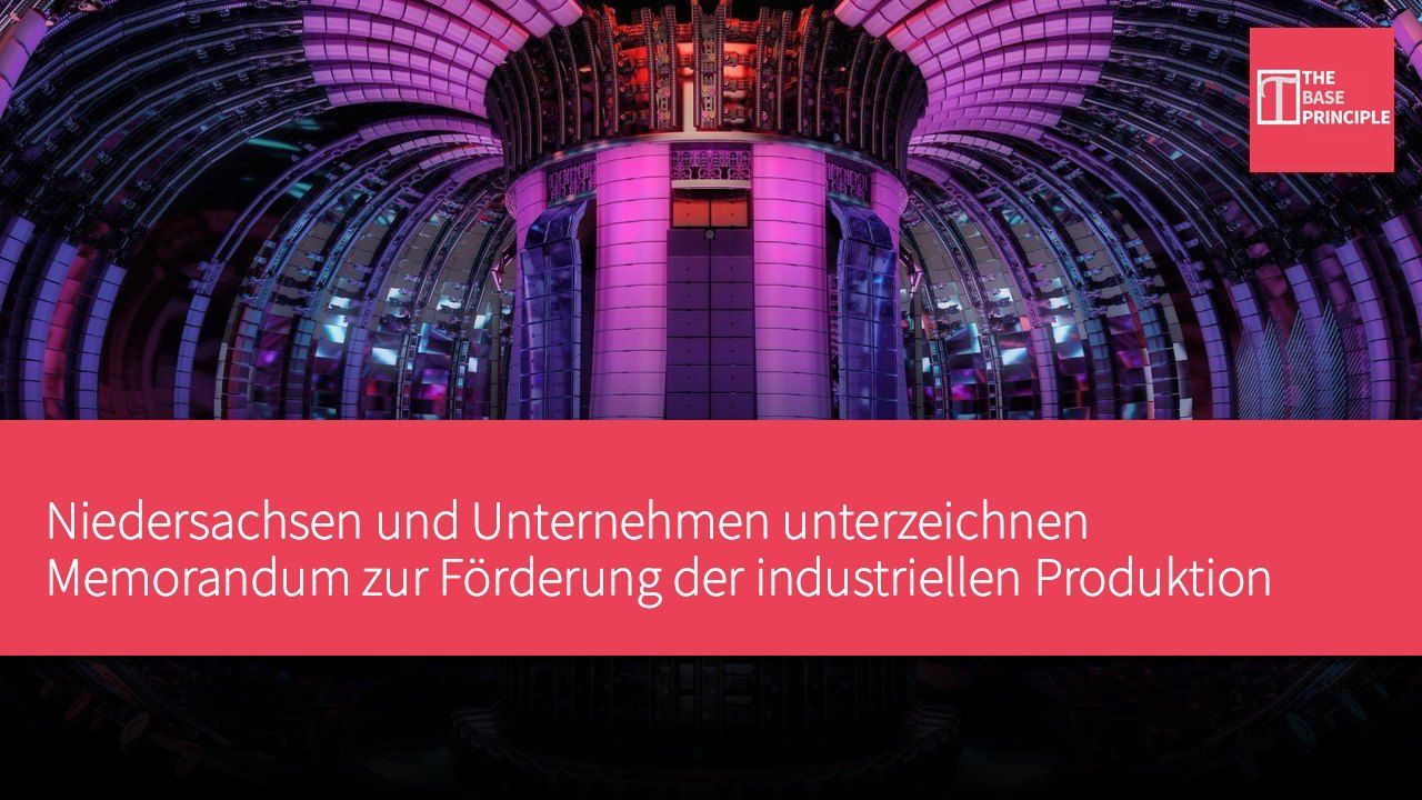 Niedersachsen und Unternehmen unterzeichnen Memorandum zur Förderung der industriellen Produktion von Hochtemperatur-Supraleiterbändern