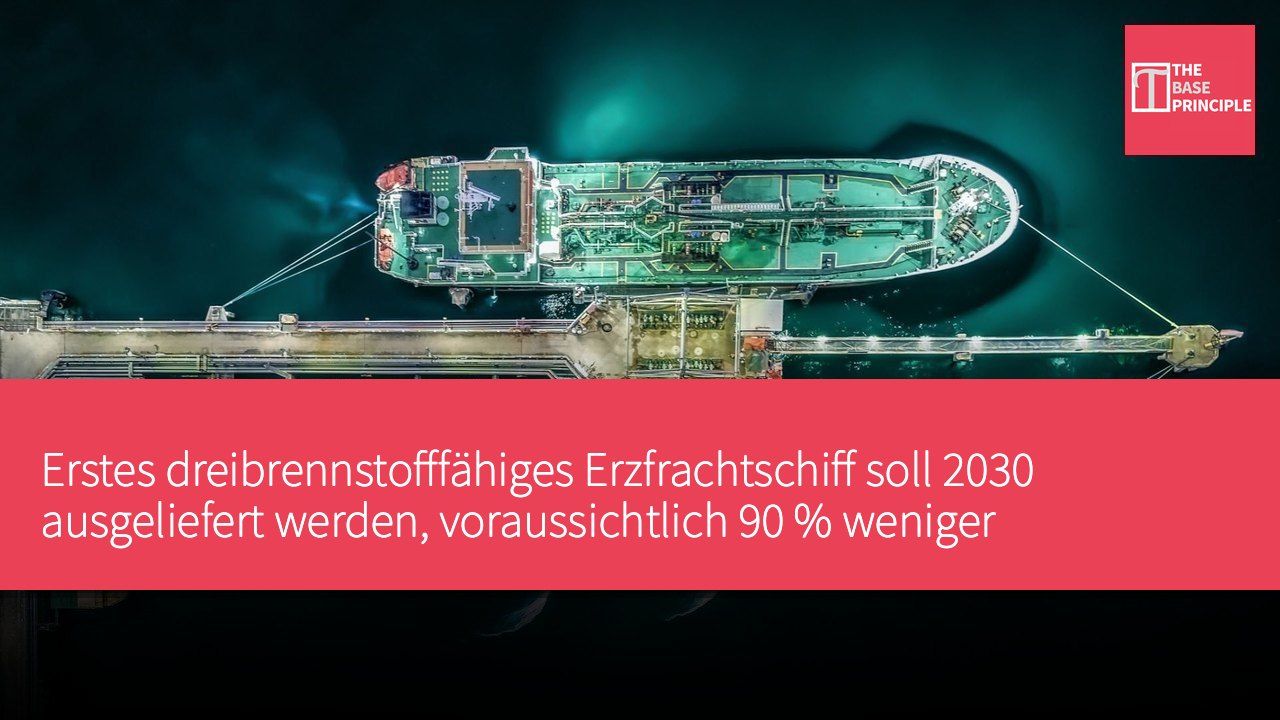 Erstes dreibrennstofffähiges Erzfrachtschiff soll 2030 ausgeliefert werden, voraussichtlich 90 % weniger CO2-Emissionen