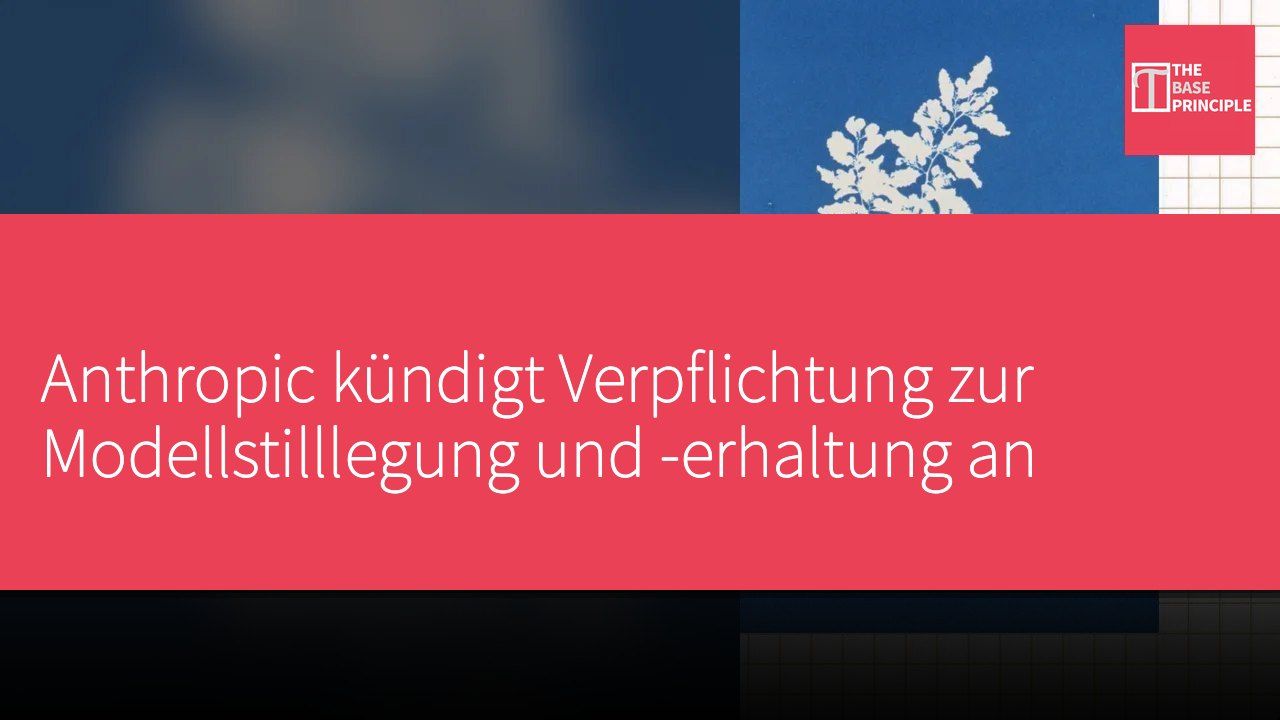 Anthropic kündigt Verpflichtung zur Modellstilllegung und -erhaltung an