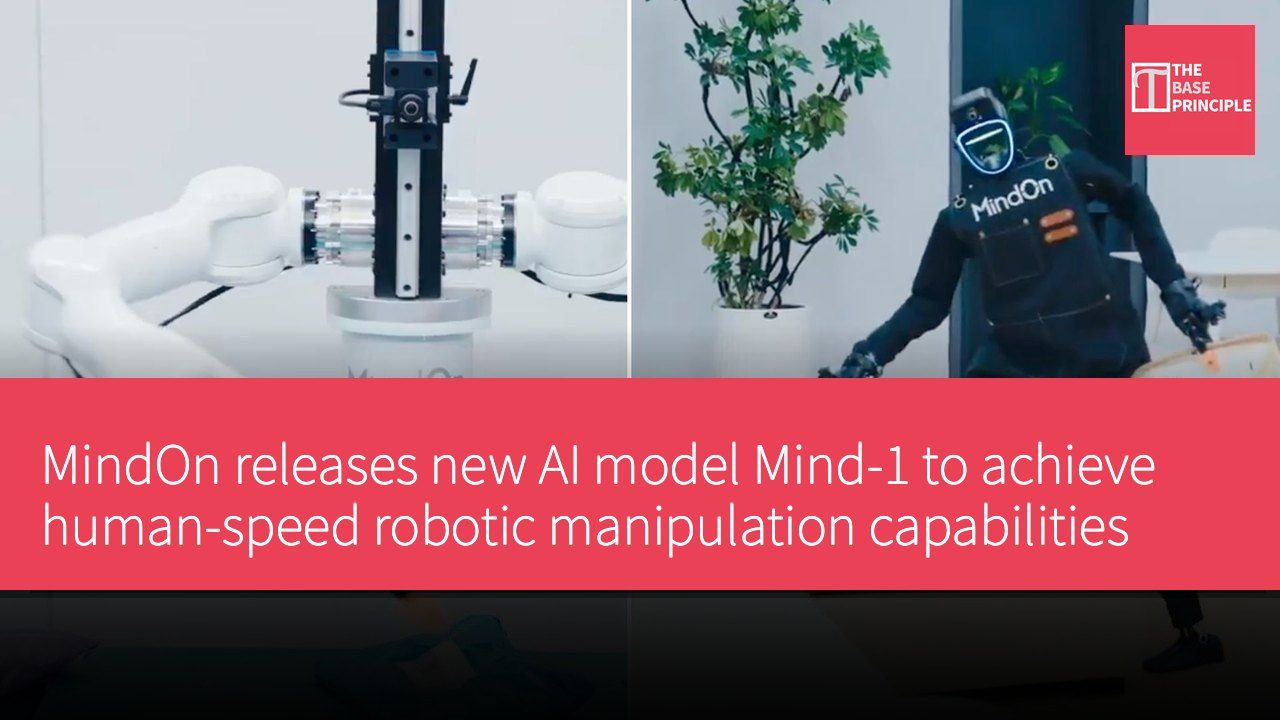 MindOn releases new AI model Mind-1 to achieve human-speed robotic manipulation capabilities