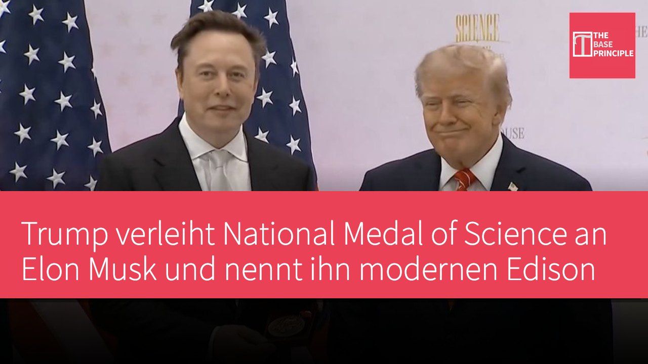 Trump verleiht National Medal of Science an Elon Musk und nennt ihn modernen Edison