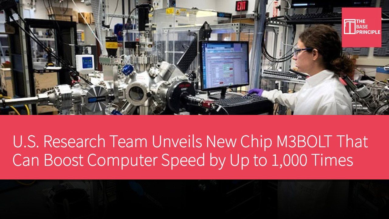 U.S. Research Team Unveils New Chip M3BOLT That Can Boost Computer Speed by Up to 1,000 Times