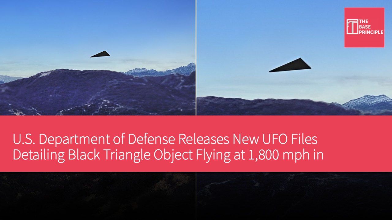 U.S. Department of Defense Releases New UFO Files Detailing Black Triangle Object Flying at 1,800 mph in Sensitive Area