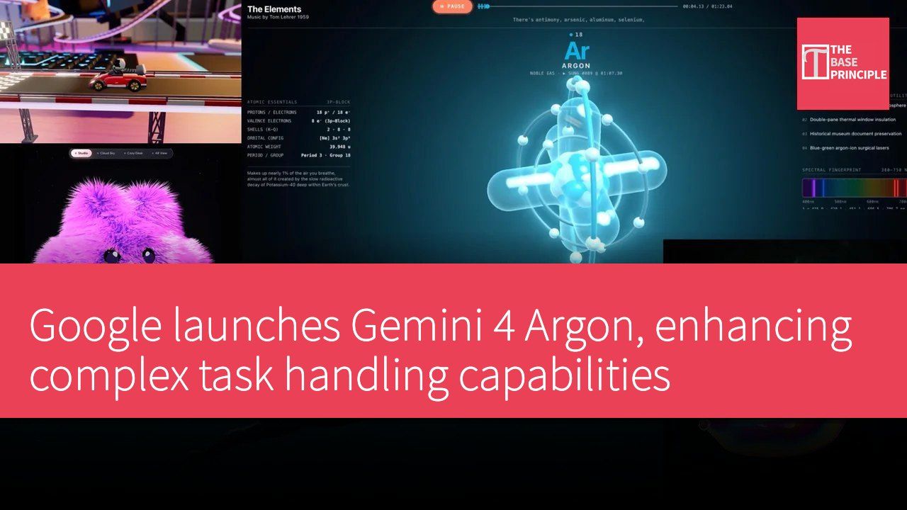 Google launches Gemini 4 Argon, enhancing complex task handling capabilities