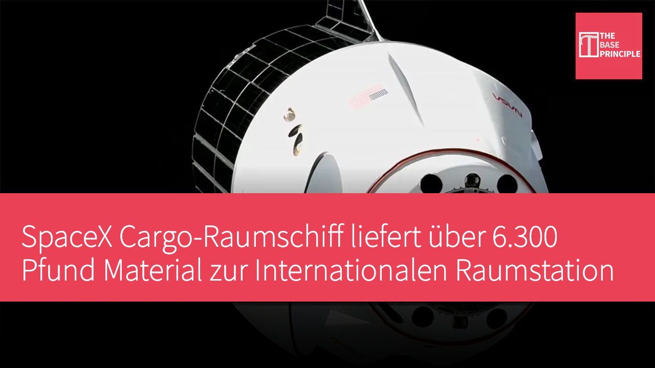 SpaceX Cargo-Raumschiff liefert über 6.300 Pfund Material zur Internationalen Raumstation