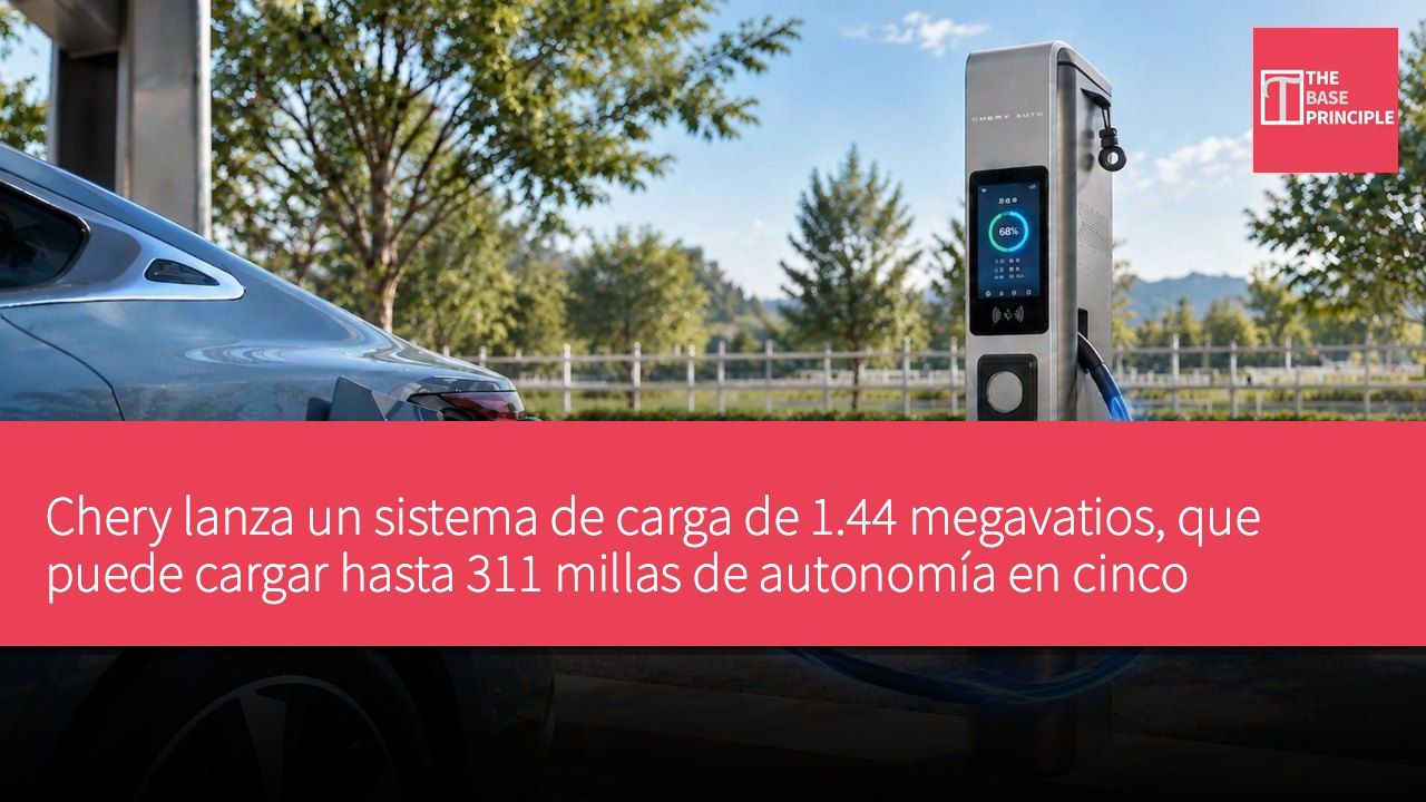 Chery lanza un sistema de carga de 1.44 megavatios, que puede cargar hasta 311 millas de autonomía en cinco minutos.