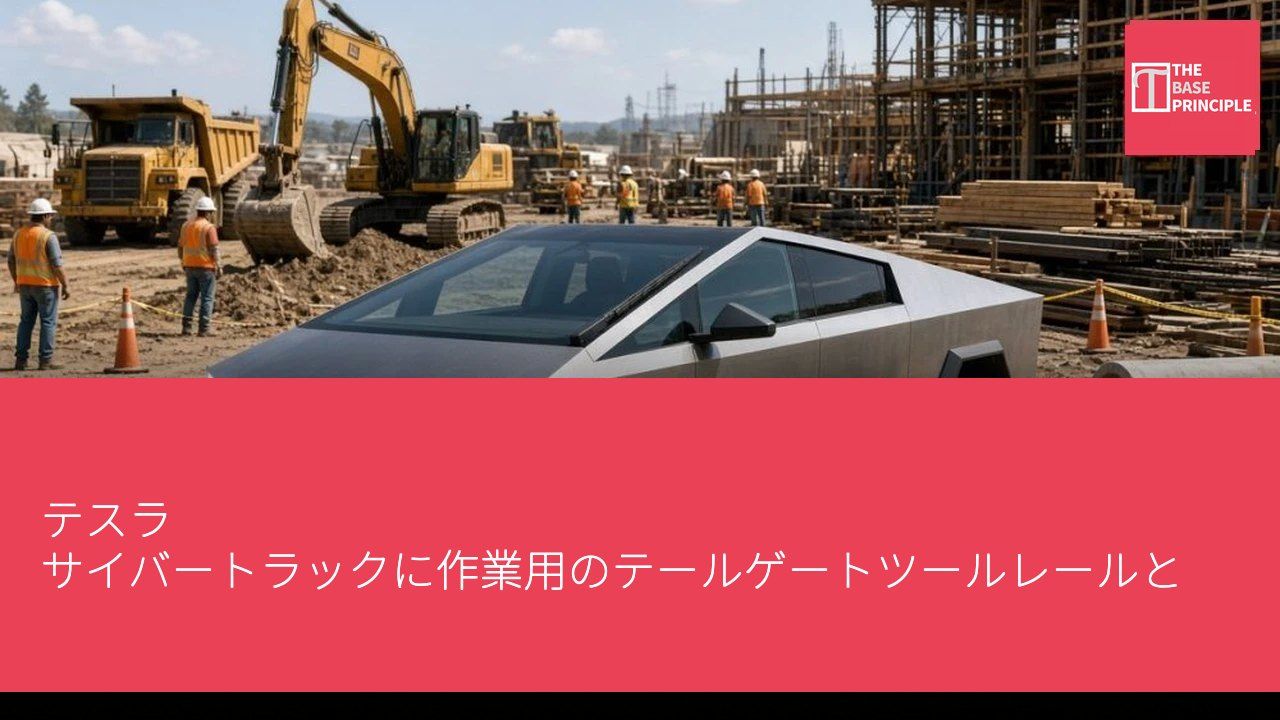 テスラ サイバートラックに作業用のテールゲートツールレールと車内ツールボックスが登場