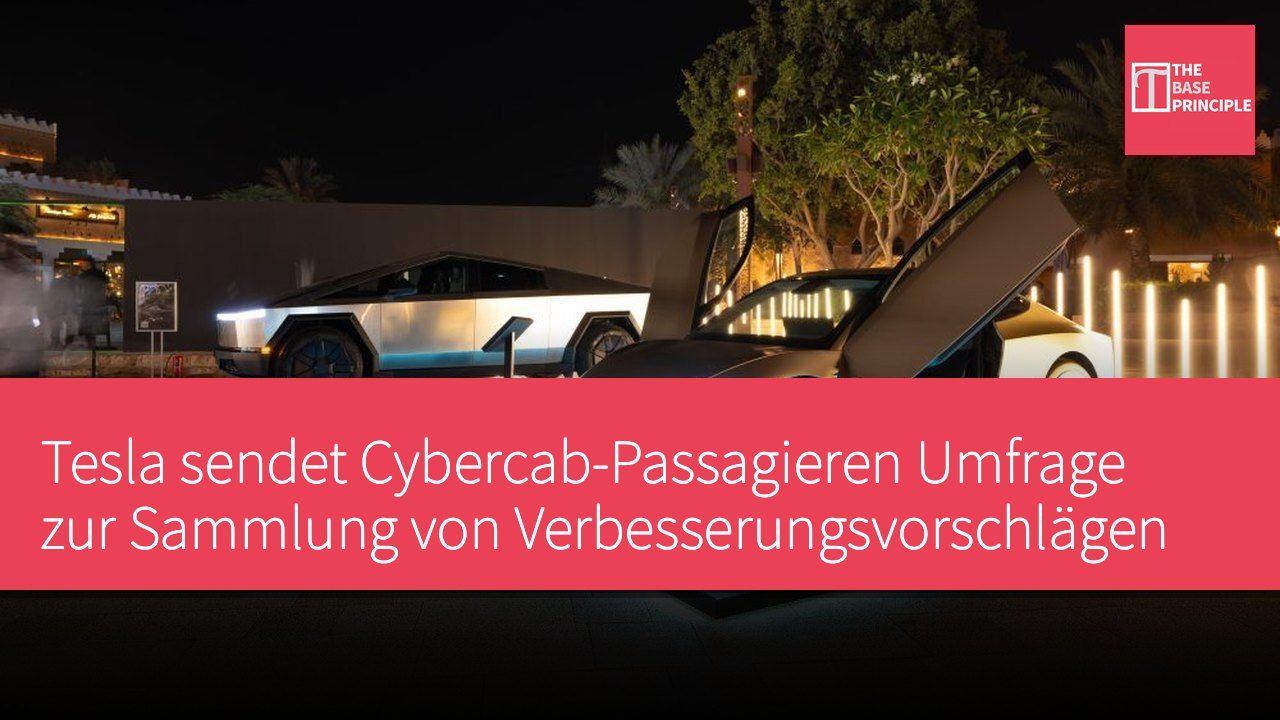 Tesla sendet Cybercab-Passagieren Umfrage zur Sammlung von Verbesserungsvorschlägen
