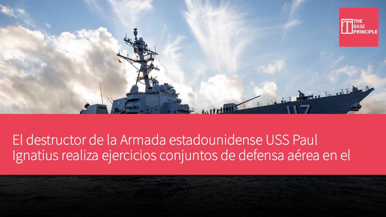 El destructor de la Armada estadounidense USS Paul Ignatius realiza ejercicios conjuntos de defensa aérea en el mar Báltico con Finlandia y Suecia