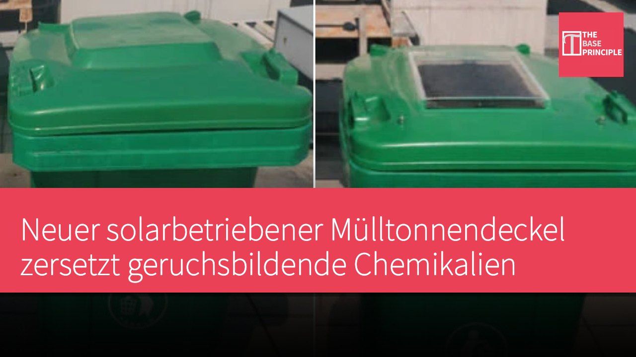 Neuer solarbetriebener Mülltonnendeckel zersetzt geruchsbildende Chemikalien
