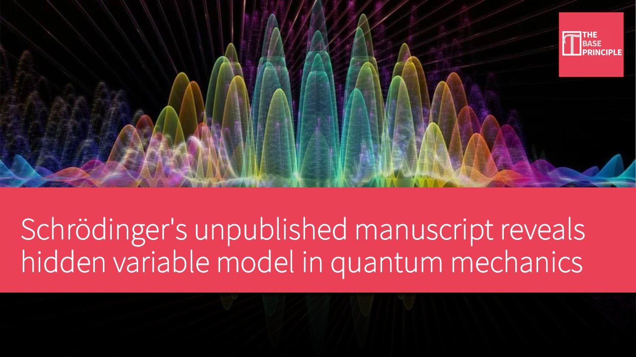 Schrödinger's unpublished manuscript reveals hidden variable model in quantum mechanics