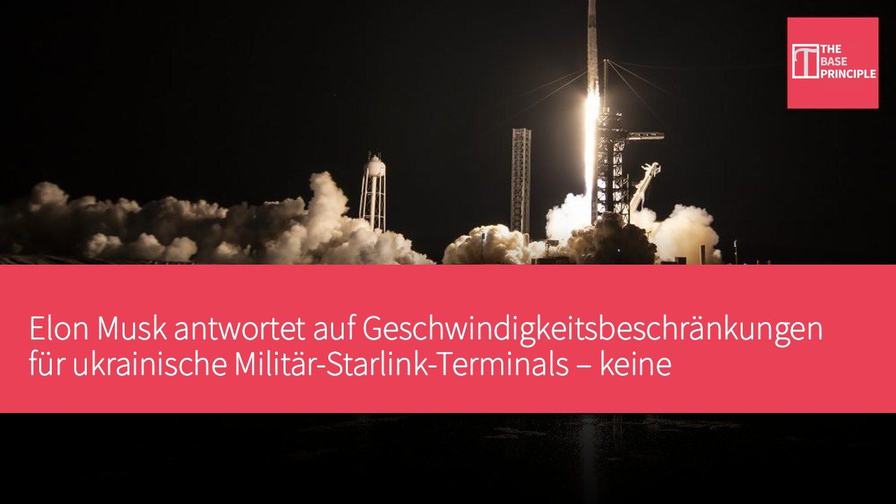 Elon Musk antwortet auf Geschwindigkeitsbeschränkungen für ukrainische Militär-Starlink-Terminals – keine Entscheidung von SpaceX