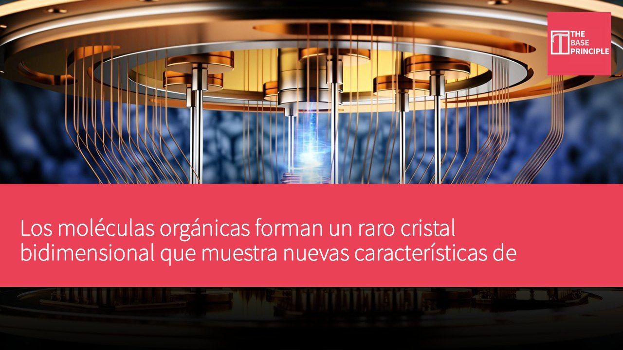 Los moléculas orgánicas forman un raro cristal bidimensional que muestra nuevas características de estados cuánticos en los bordes.