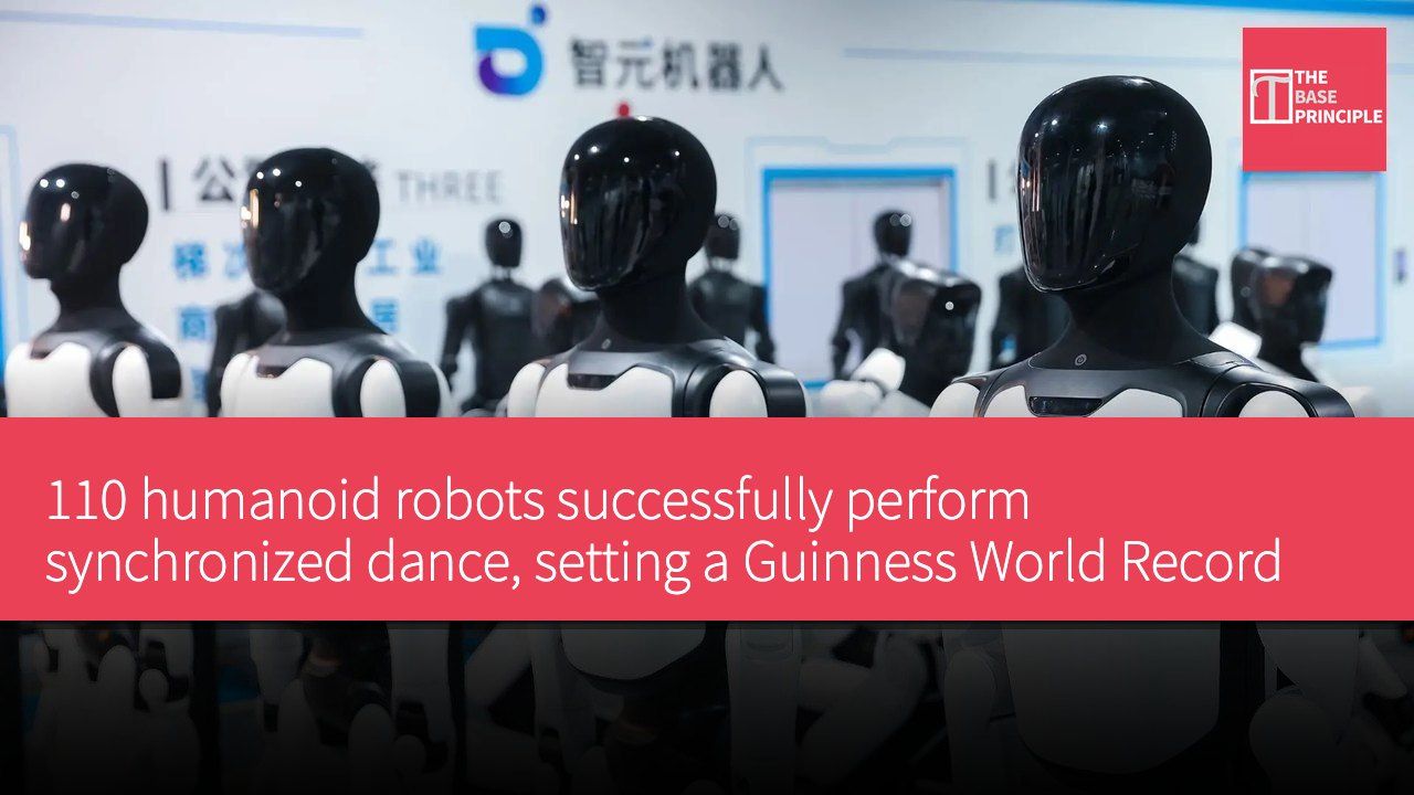 110 humanoid robots successfully perform synchronized dance, setting a Guinness World Record