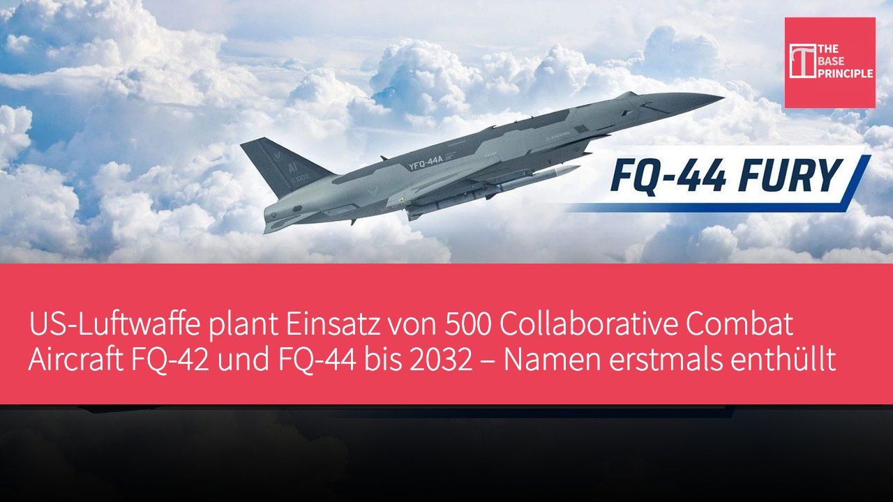 US-Luftwaffe plant Einsatz von 500 Collaborative Combat Aircraft FQ-42 und FQ-44 bis 2032 – Namen erstmals enthüllt