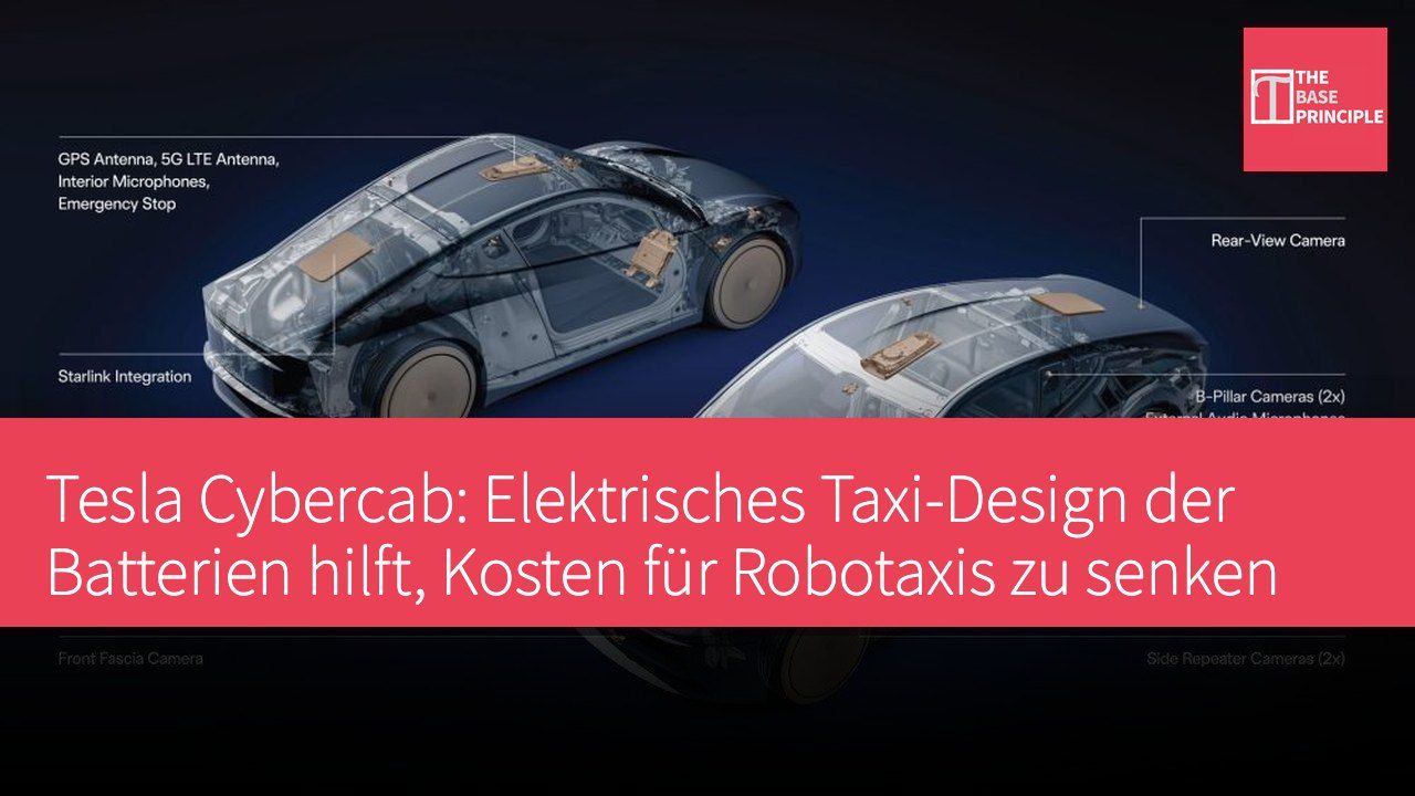 Tesla Cybercab: Elektrisches Taxi-Design der Batterien hilft, Kosten für Robotaxis zu senken