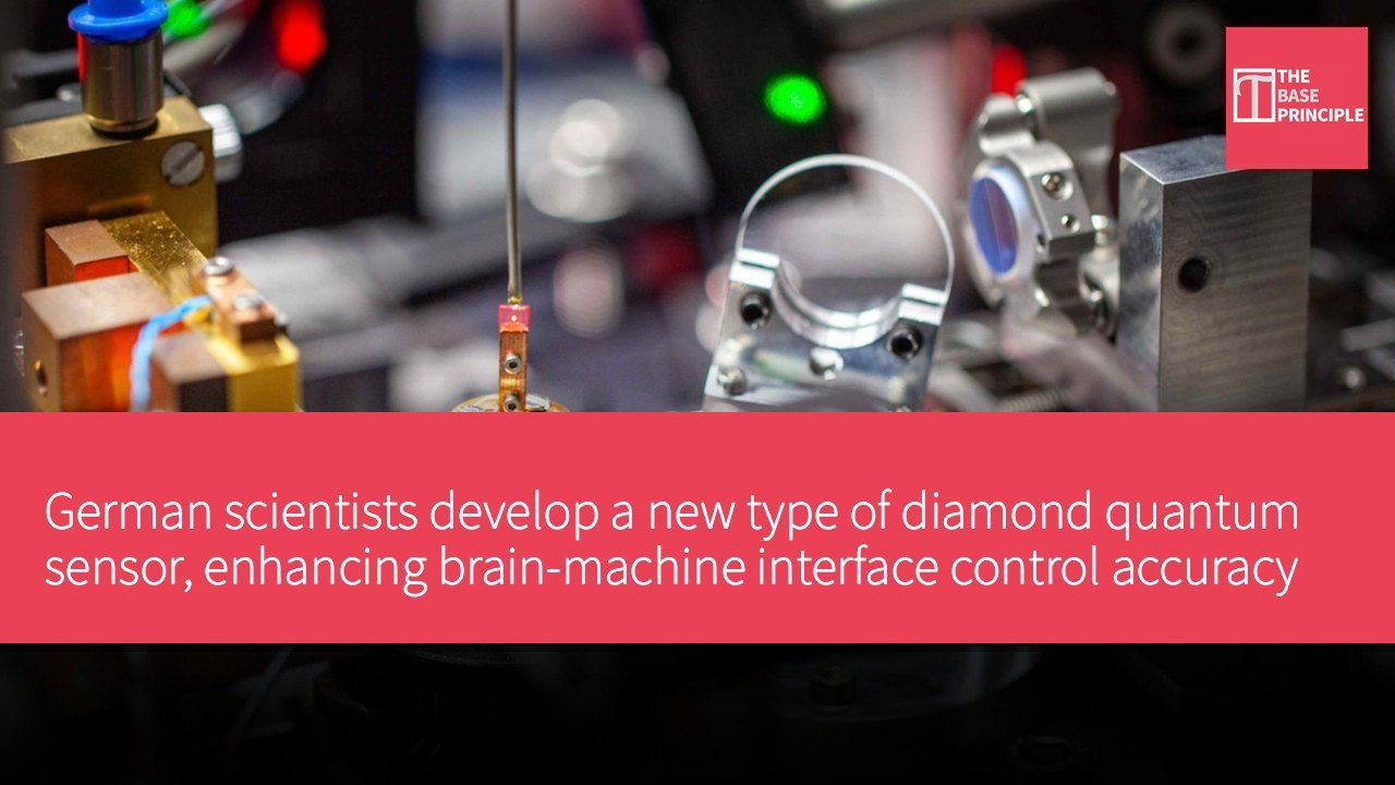 German scientists develop a new type of diamond quantum sensor, enhancing brain-machine interface control accuracy by 590 times