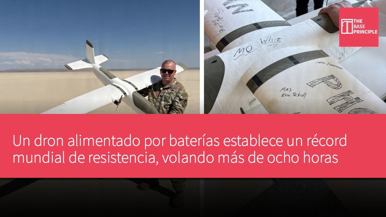Un dron alimentado por baterías establece un récord mundial de resistencia, volando más de ocho horas
