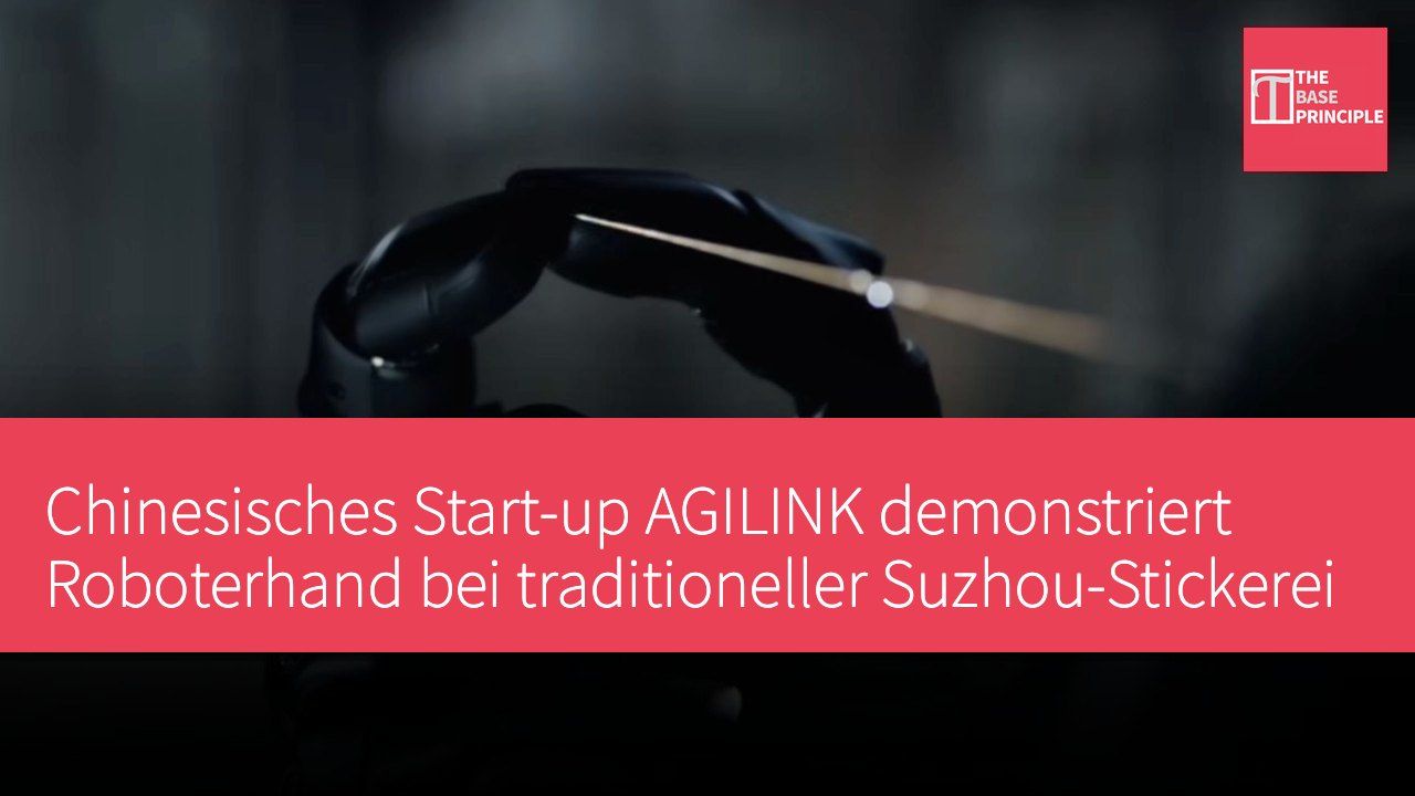 Chinesisches Start-up AGILINK demonstriert Roboterhand bei traditioneller Suzhou-Stickerei