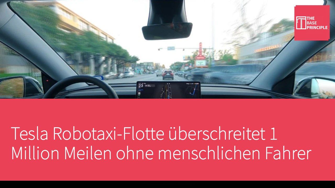 Tesla Robotaxi-Flotte überschreitet 1 Million Meilen ohne menschlichen Fahrer