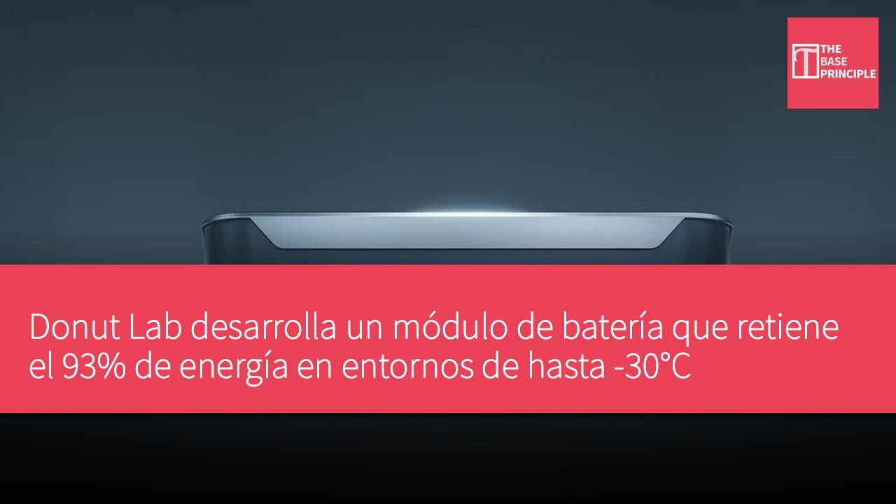 Donut Lab desarrolla un módulo de batería que retiene el 93% de energía en entornos de hasta -30°C