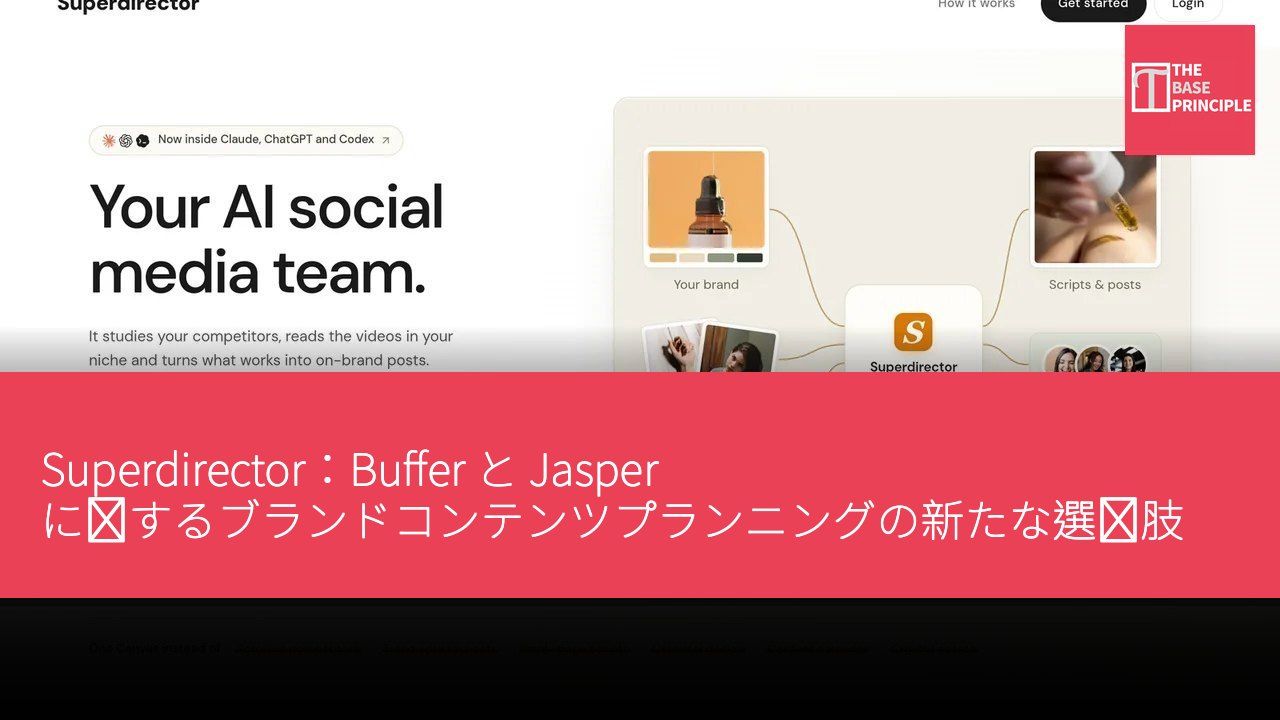Superdirector:Buffer と Jasper に対するブランドコンテンツプランニングの新たな選択肢