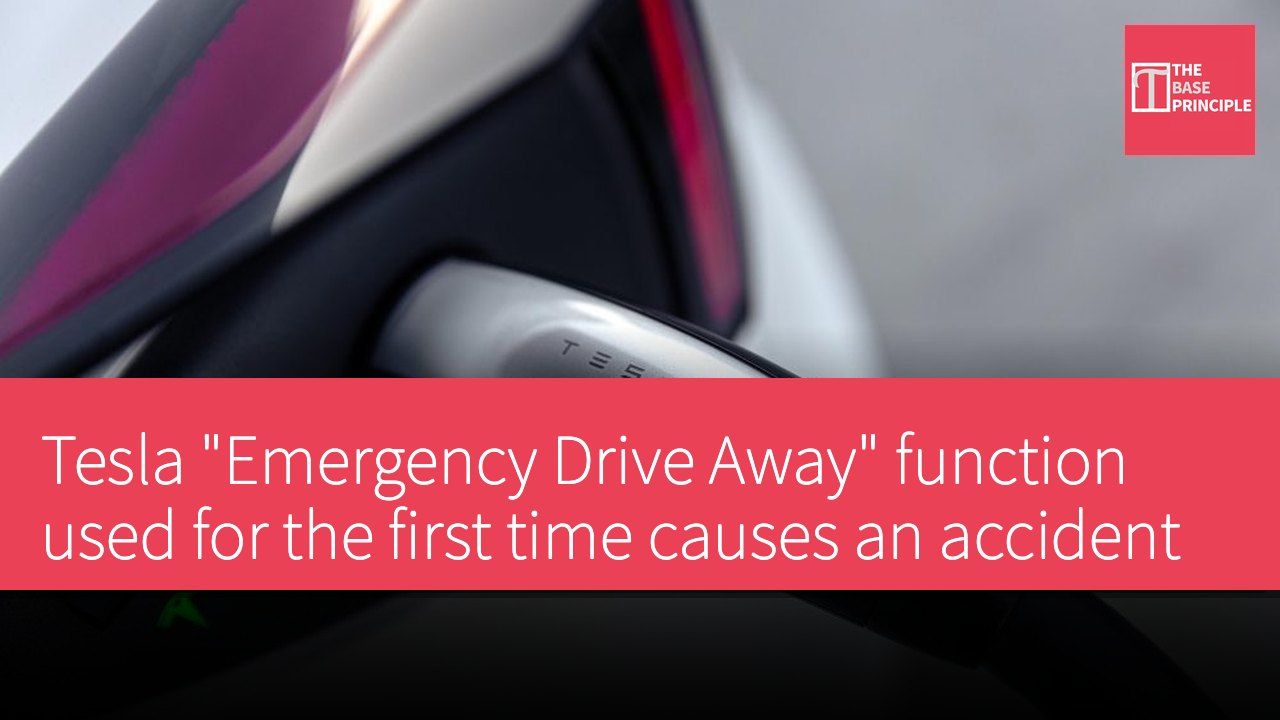 Tesla "Emergency Drive Away" function used for the first time causes an accident