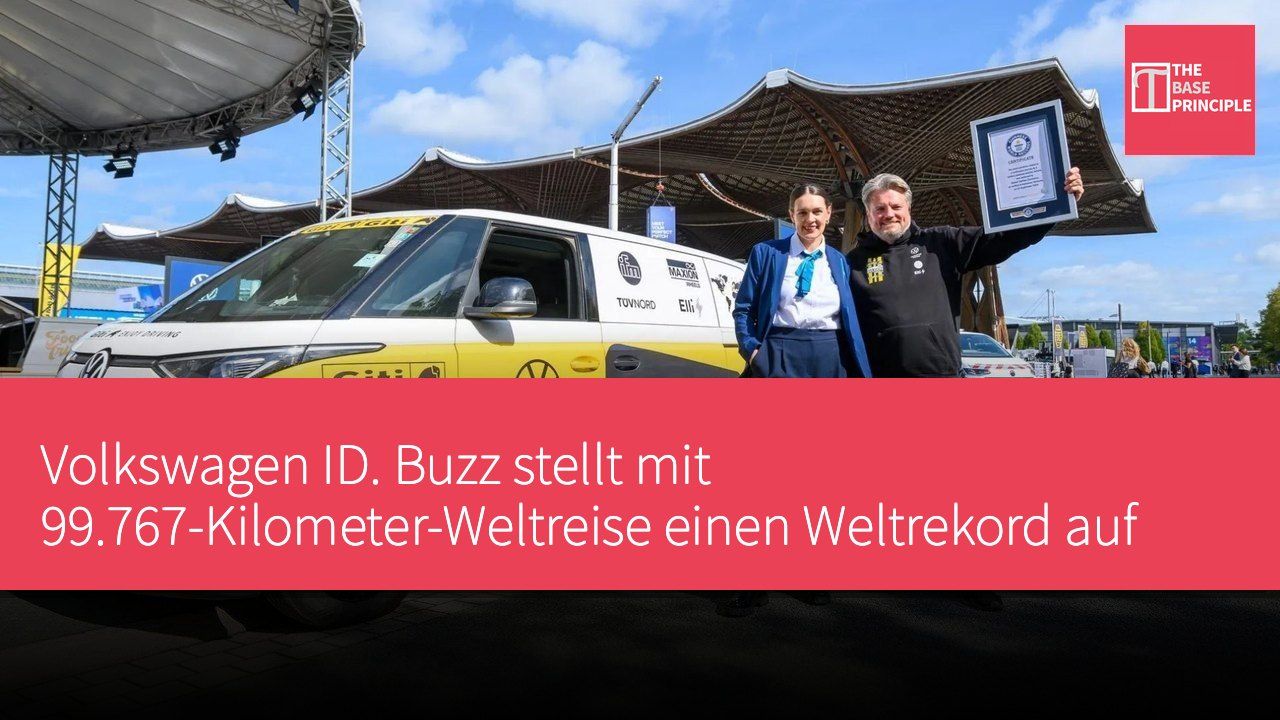 Volkswagen ID. Buzz stellt mit 99.767-Kilometer-Weltreise einen Weltrekord auf