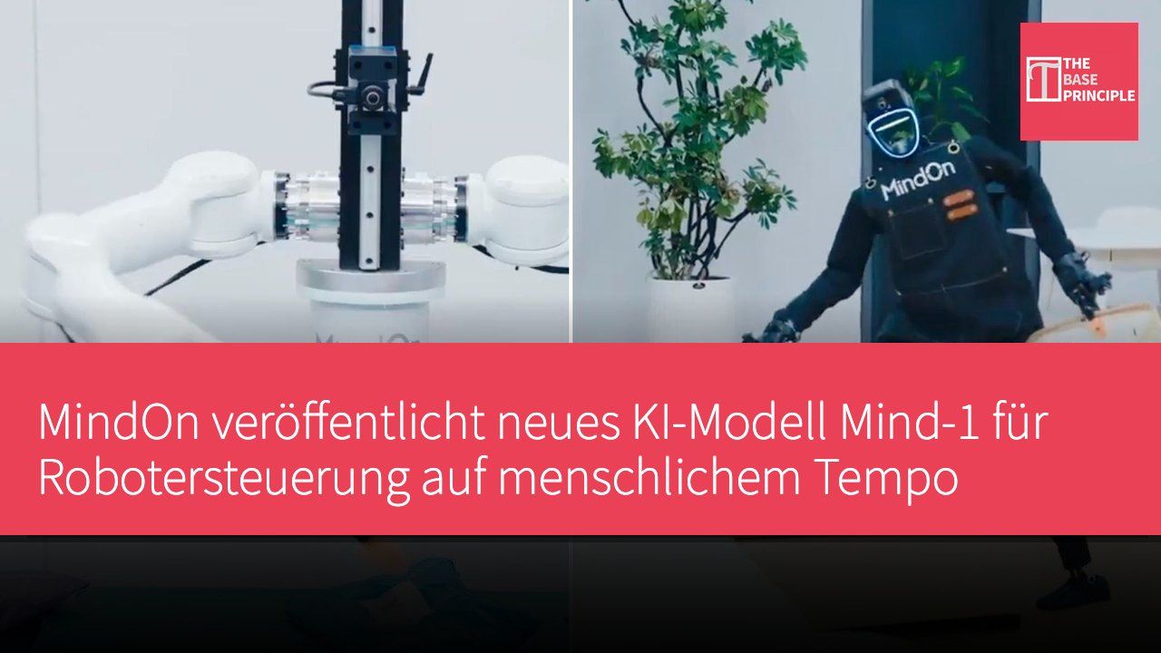 MindOn veröffentlicht neues KI-Modell Mind-1 für Robotersteuerung auf menschlichem Tempo