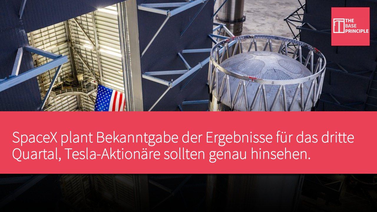 SpaceX plant Bekanntgabe der Ergebnisse für das dritte Quartal, Tesla-Aktionäre sollten genau hinsehen.