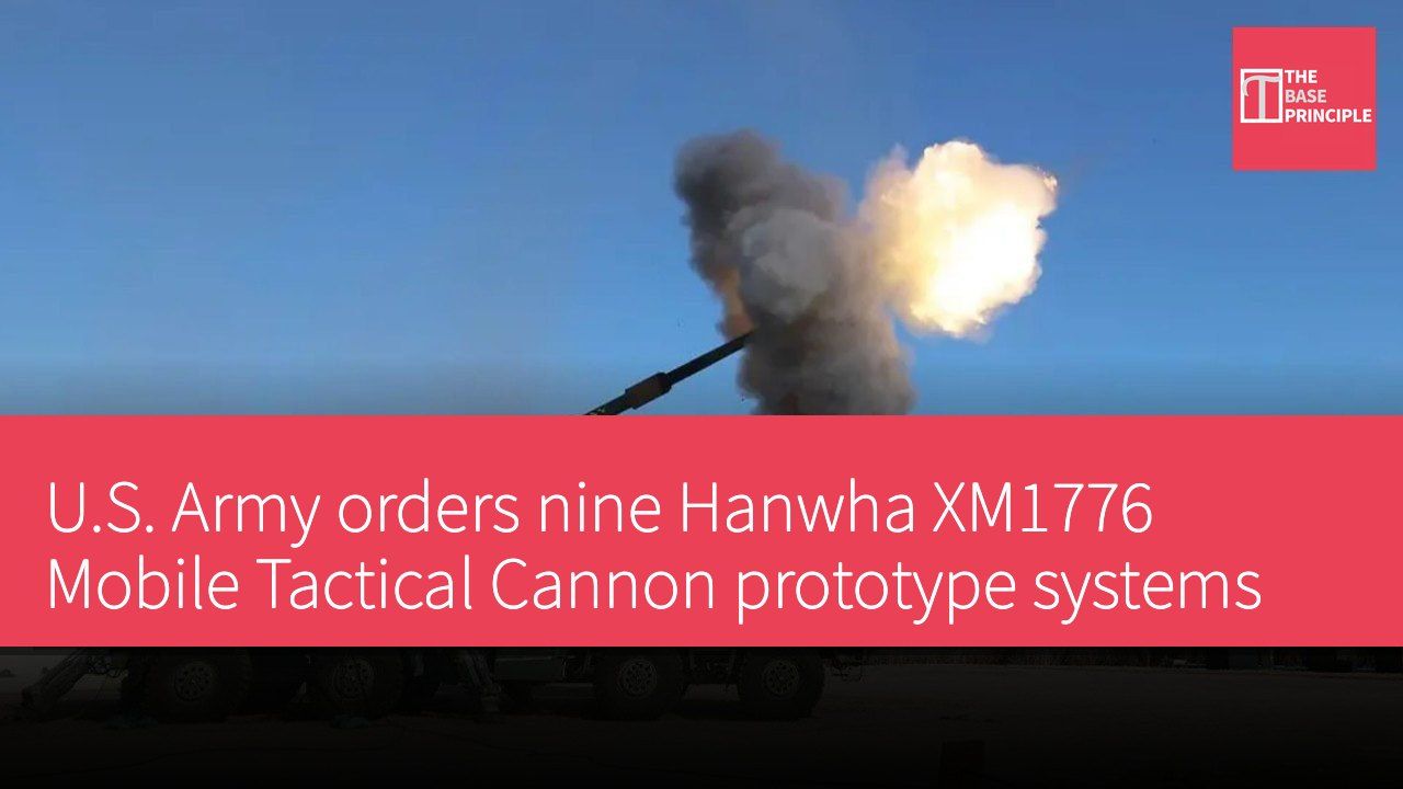 U.S. Army orders nine Hanwha XM1776 Mobile Tactical Cannon prototype systems