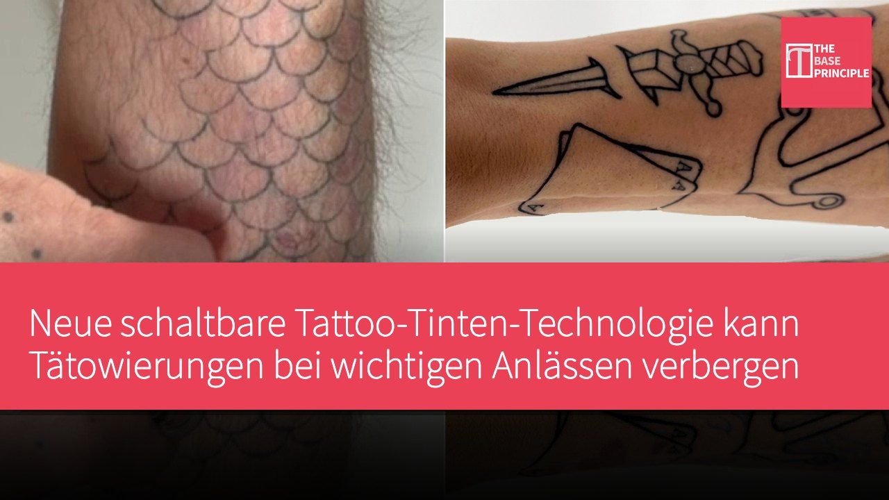 Neue schaltbare Tattoo-Tinten-Technologie kann Tätowierungen bei wichtigen Anlässen verbergen