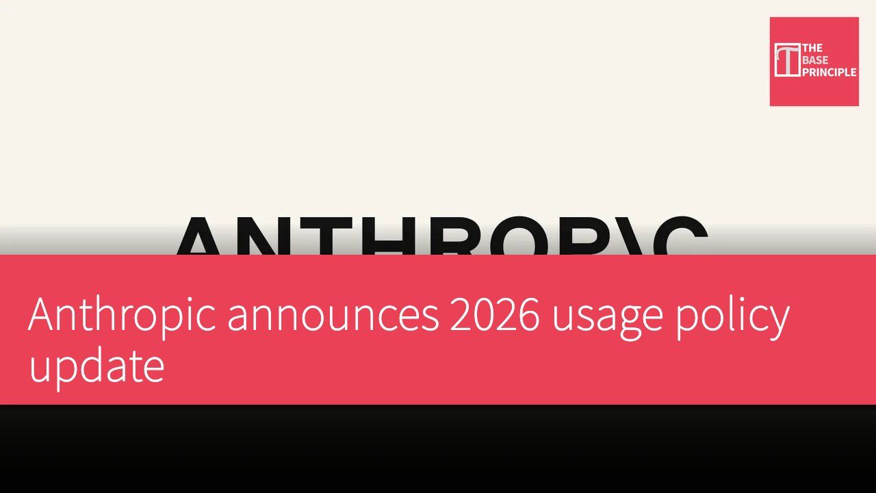 Anthropic announces 2026 usage policy update