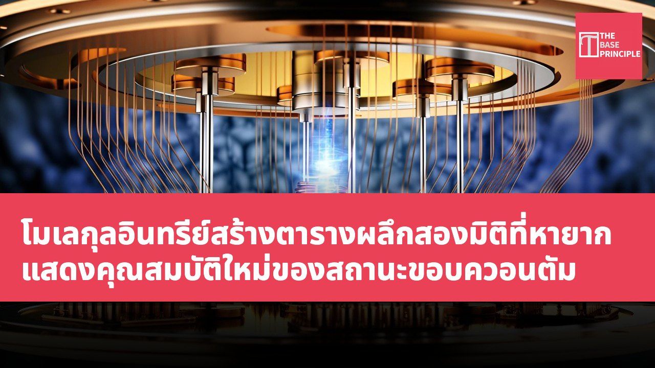 โมเลกุลอินทรีย์สร้างตารางผลึกสองมิติที่หายาก แสดงคุณสมบัติใหม่ของสถานะขอบควอนตัม