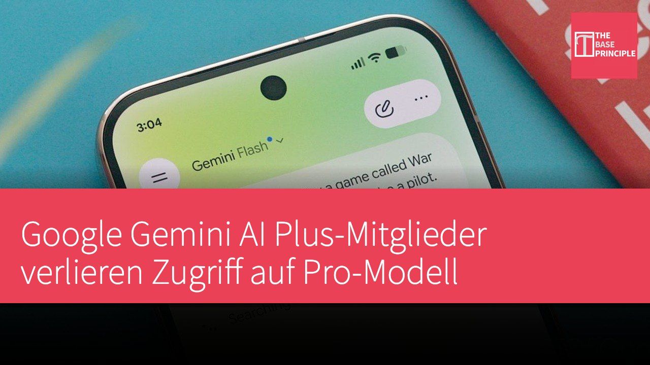 Google Gemini AI Plus-Mitglieder verlieren Zugriff auf Pro-Modell
