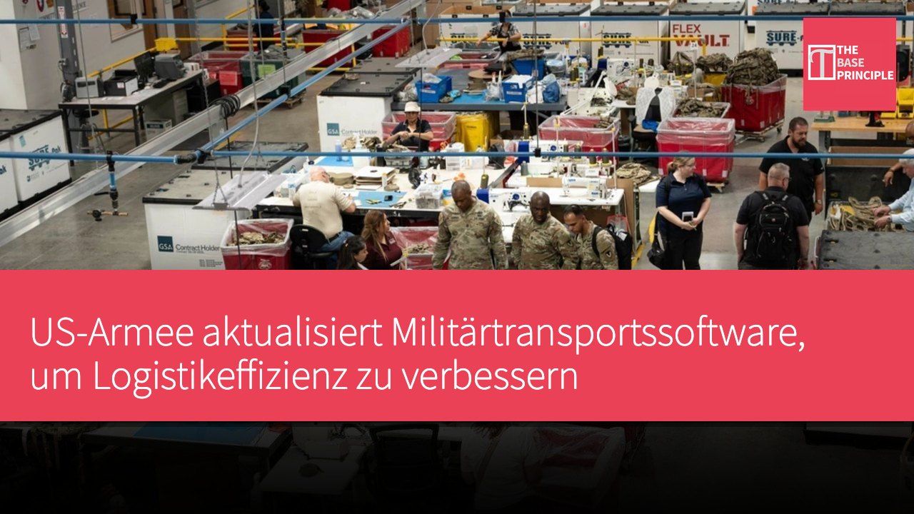 US-Armee aktualisiert Militärtransportssoftware, um Logistikeffizienz zu verbessern