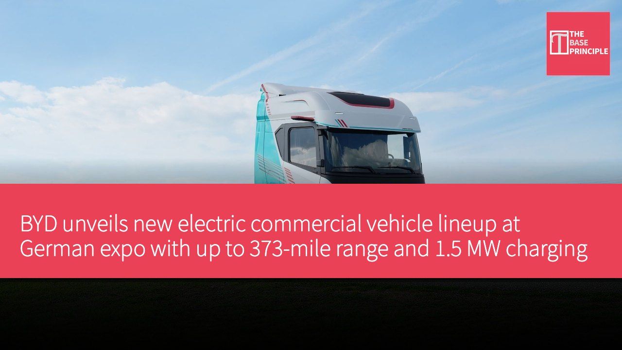 BYD unveils new electric commercial vehicle lineup at German expo with up to 373-mile range and 1.5 MW charging