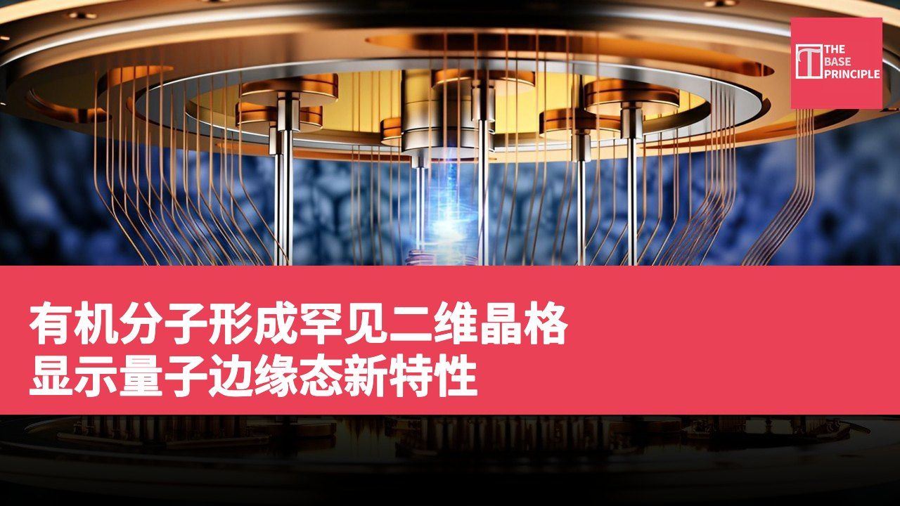 有机分子形成罕见二维晶格 显示量子边缘态新特性