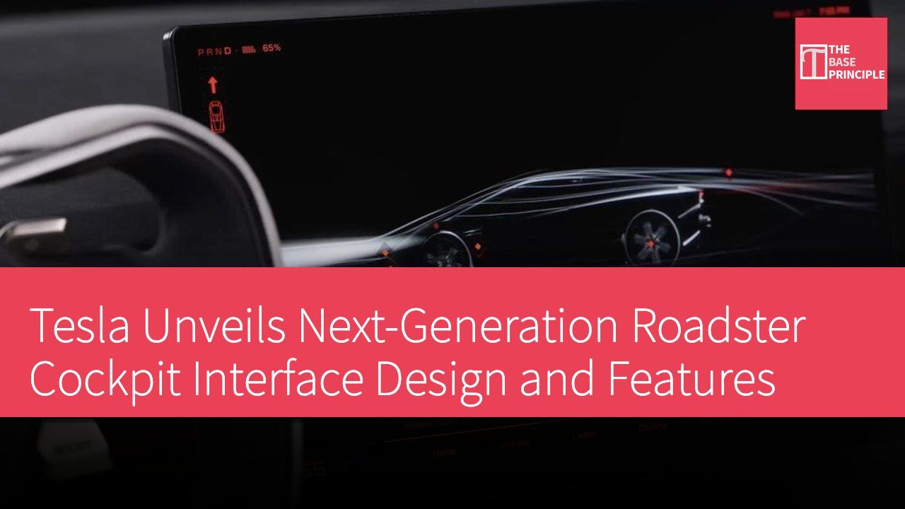 Tesla Unveils Next-Generation Roadster Cockpit Interface Design and Features