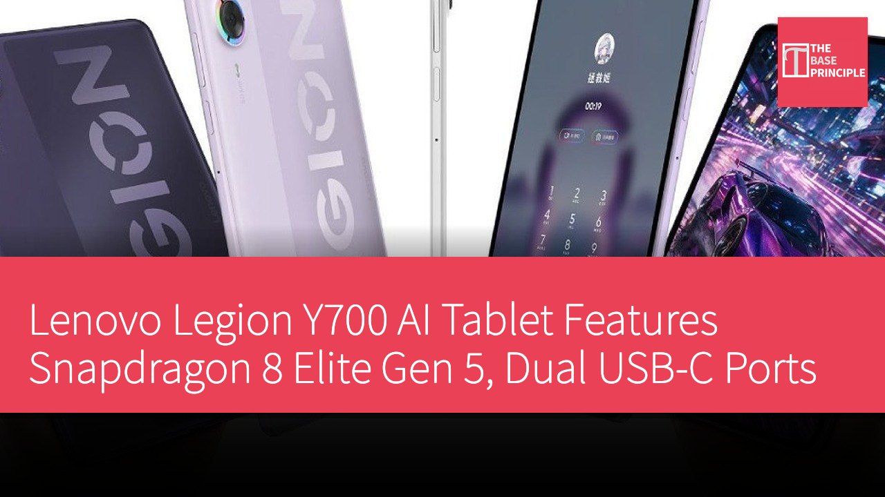 Lenovo Legion Y700 AI Tablet Features Snapdragon 8 Elite Gen 5, Dual USB-C Ports