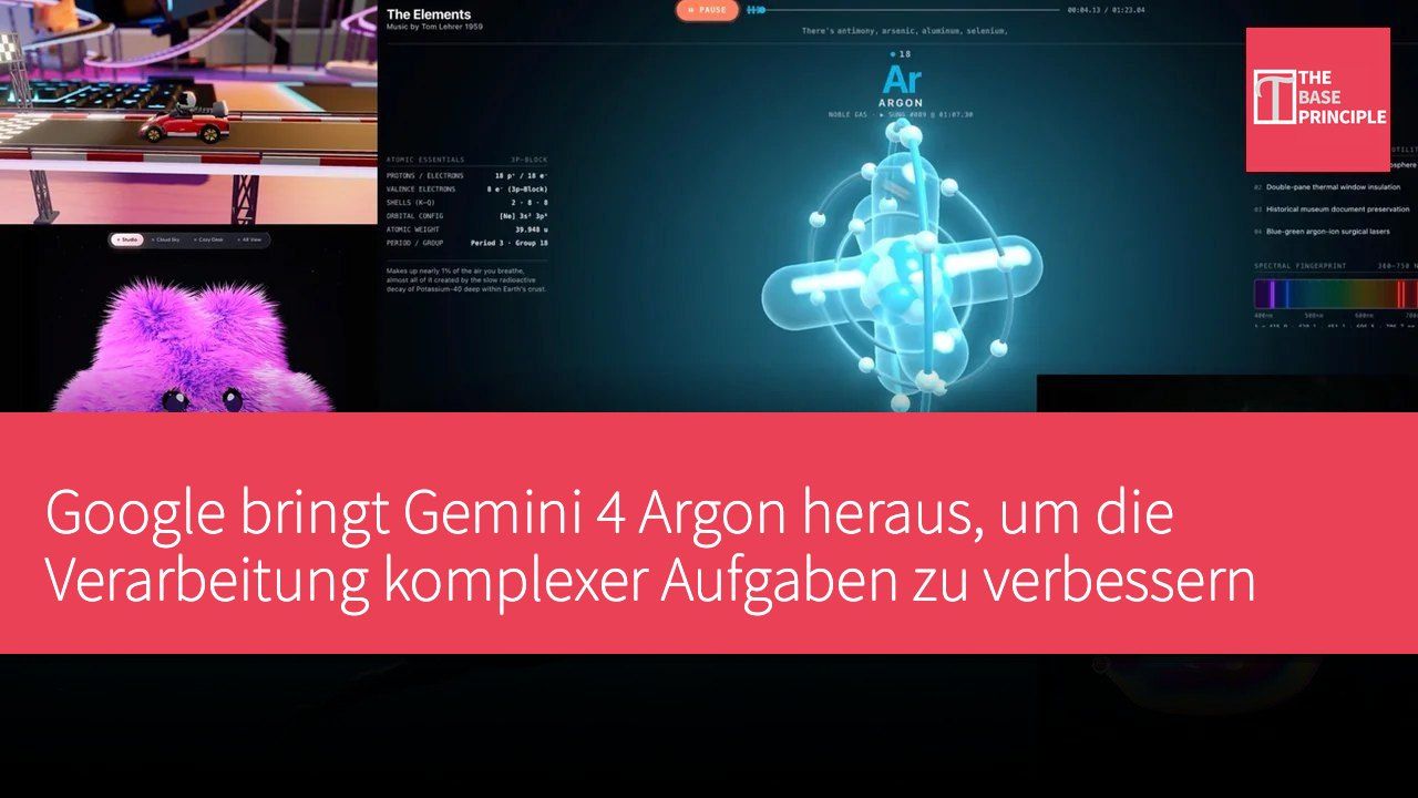 Google bringt Gemini 4 Argon heraus, um die Verarbeitung komplexer Aufgaben zu verbessern