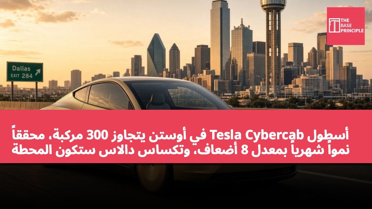 أسطول Tesla Cybercab في أوستن يتجاوز 300 مركبة، محققاً نمواً شهرياً بمعدل 8 أضعاف، وتكساس دالاس ستكون المحطة التالية