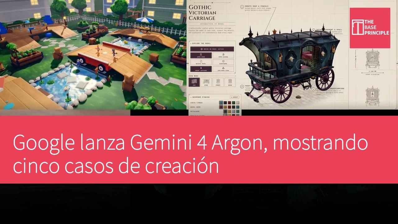 Google lanza Gemini 4 Argon, mostrando cinco casos de creación