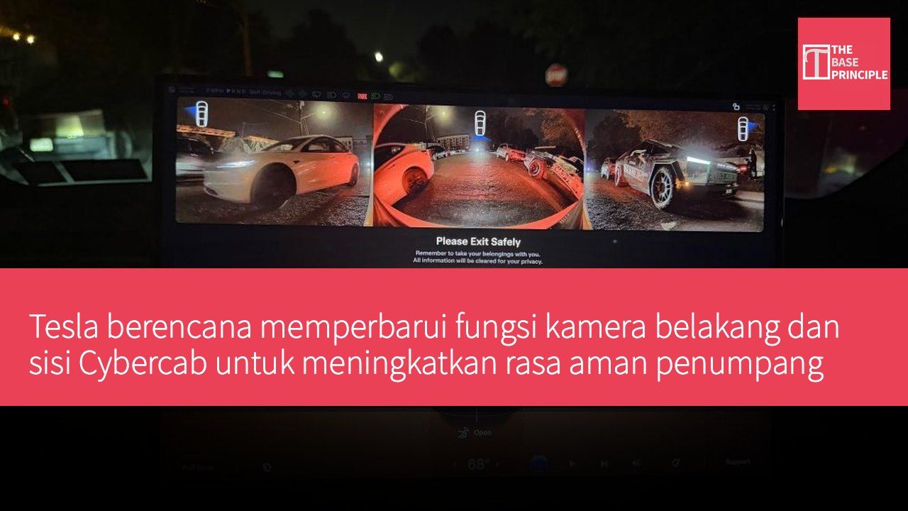 Tesla berencana memperbarui fungsi kamera belakang dan sisi Cybercab untuk meningkatkan rasa aman penumpang