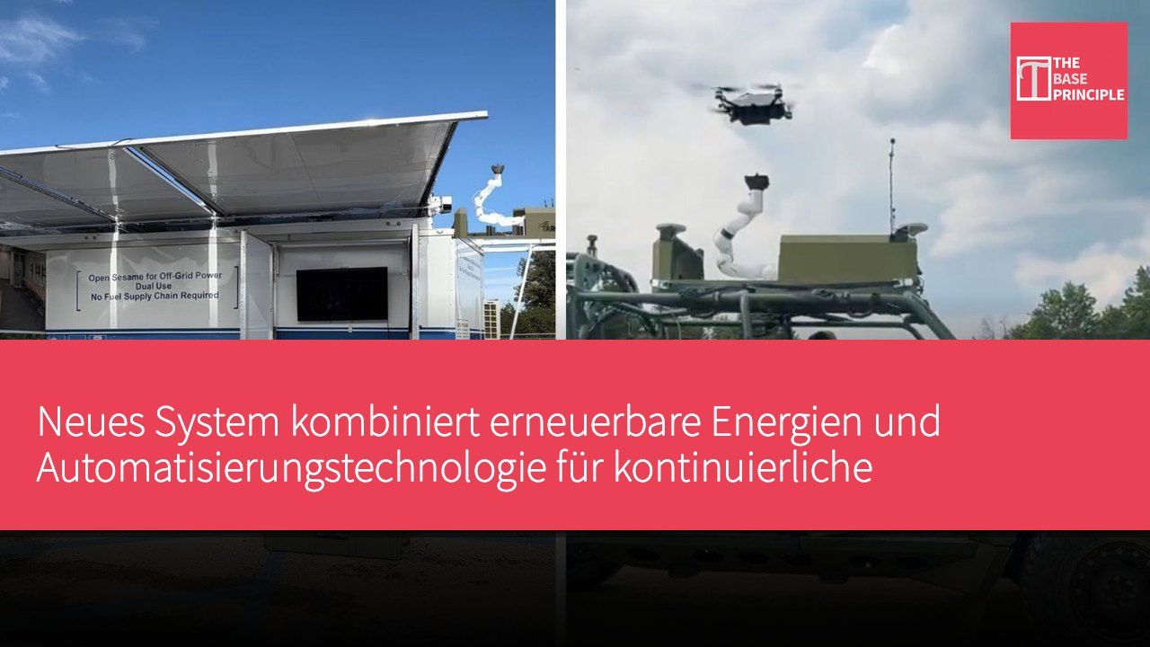 Neues System kombiniert erneuerbare Energien und Automatisierungstechnologie für kontinuierliche Drohneneinsätze ohne Treibstoffnachschub
